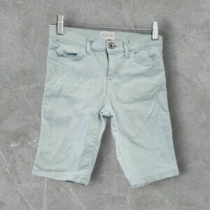 The Childrens Place Girls Skimmer Shorts Classic Bermuda Light Blue Size 10